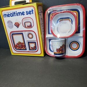 NEW! Vintage 1987 POTPOURRI PRESS Children's Dinnerware Set
